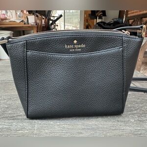 Kate Spade Black Leather Monica Crossbody Bag